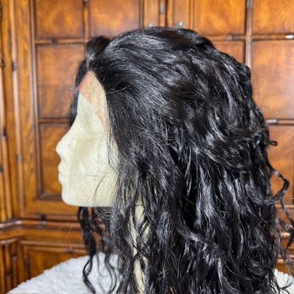 It's A Wig Broadway 30" Lace Front Wavy Color 1B Synthetic Wig - Picture 9 of 16